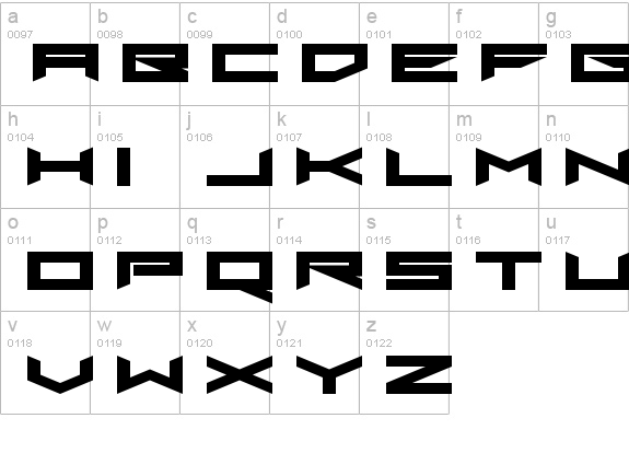 Xero's Proof Regular lowercase a-z preview