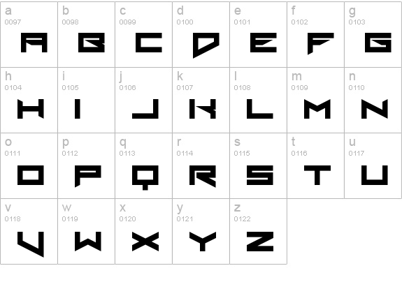Xero's Theorem Regular lowercase a-z preview
