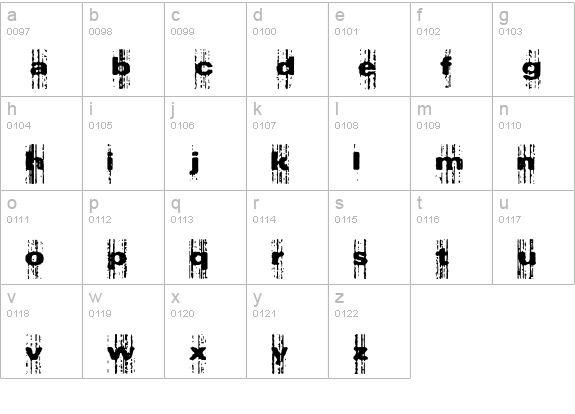 Xerox Malfunction BRK lowercase a-z preview