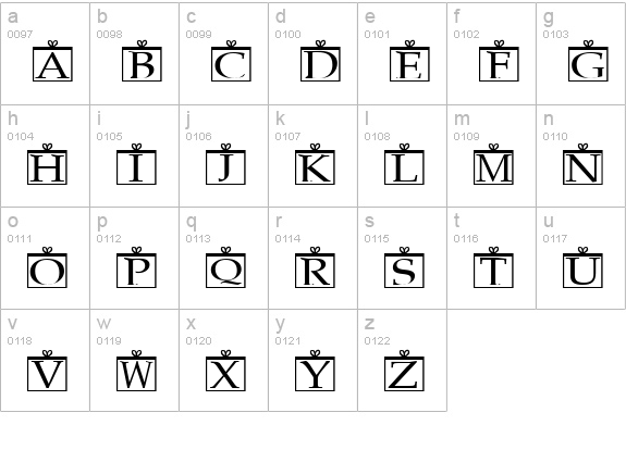 Xmas Regular lowercase a-z preview