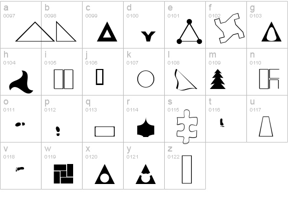 XMMCheckered lowercase a-z preview