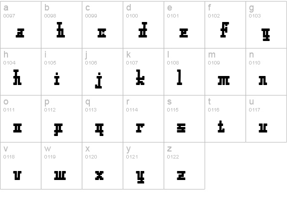 Xolto lowercase a-z preview
