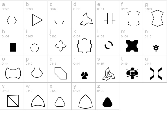XPatCzeckerz lowercase a-z preview