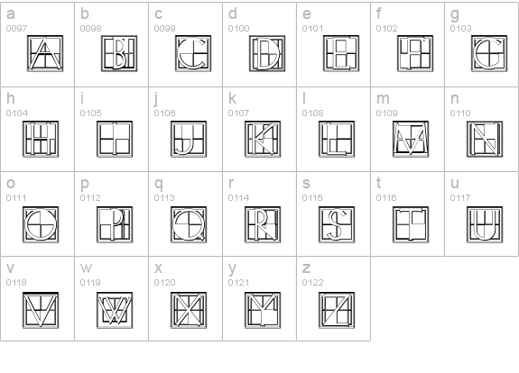 XperimentypoThree-B-Square lowercase a-z preview