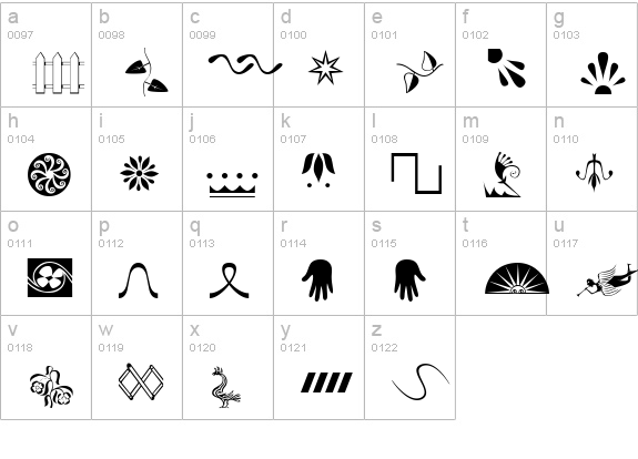 XRoomingHouse lowercase a-z preview