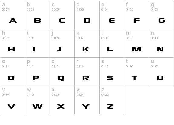 xscale lowercase a-z preview