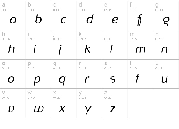 XYPERFORMULAIC-10R lowercase a-z preview