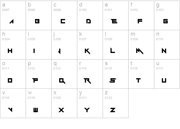 Y-Andermo Regular lowercase a-z preview