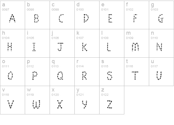 Ya wanna be my lover? lowercase a-z preview