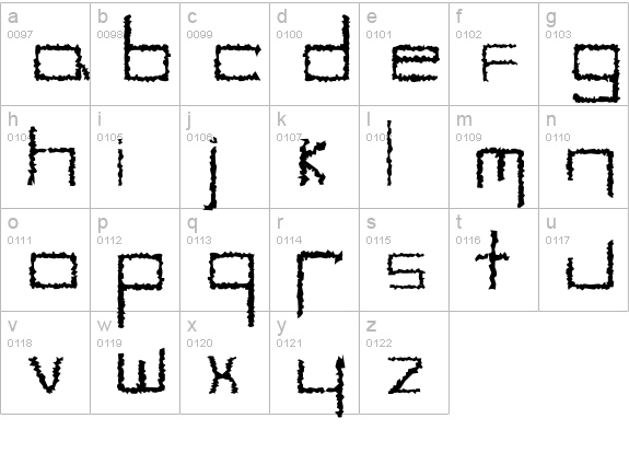 YB Hybrid lowercase a-z preview