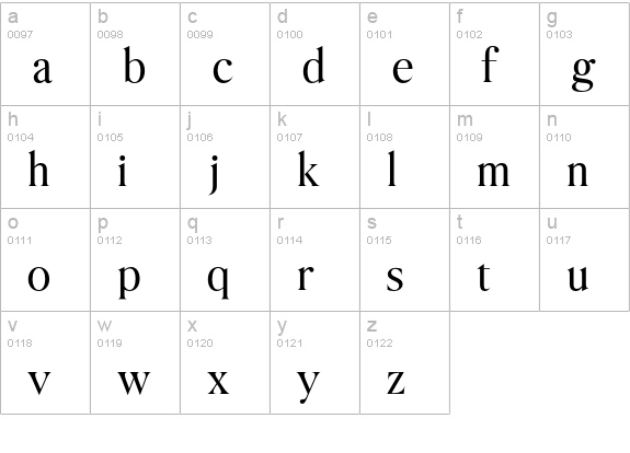Yellow House lowercase a-z preview
