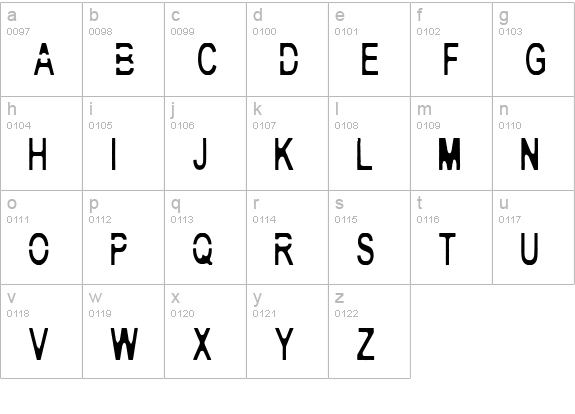 Yes, Sir! Regular lowercase a-z preview