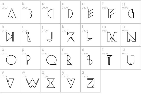 Yes:CityOfAngels lowercase a-z preview