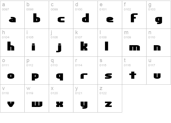 Yesterday BRK lowercase a-z preview