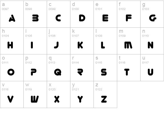 You're Gone lowercase a-z preview