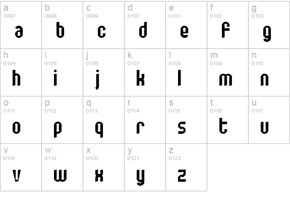 You are the one lowercase a-z preview