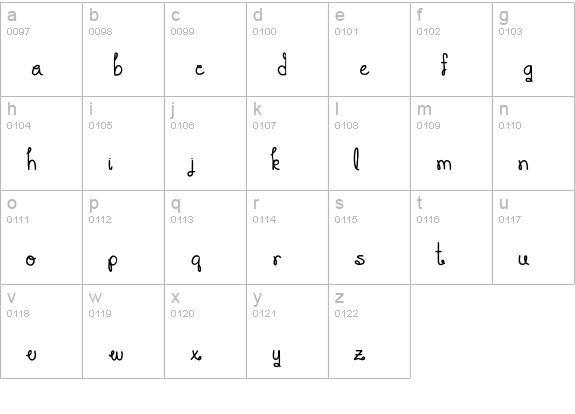 YouMakeMeSmile lowercase a-z preview