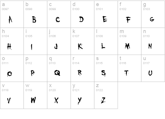 YouMurderer BB lowercase a-z preview