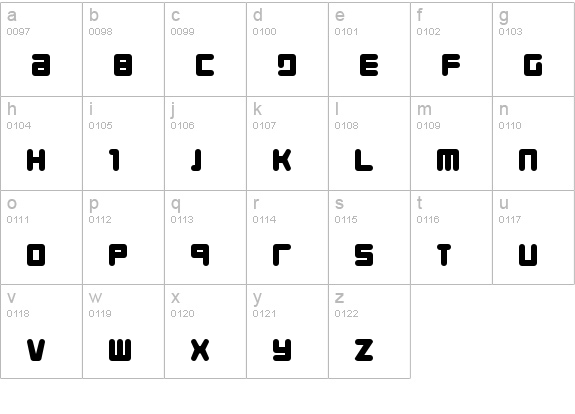 Young Techs lowercase a-z preview