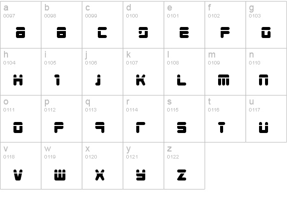 Young Techs Laser lowercase a-z preview