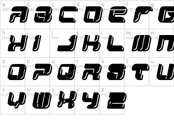 YUM YUM lowercase a-z preview