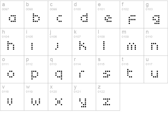 Zado Bold lowercase a-z preview