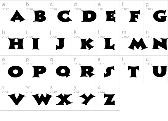 Zaleski Wd Bold lowercase a-z preview