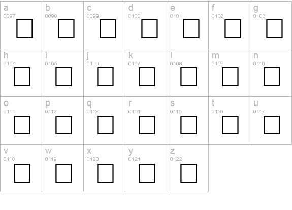 ZallmanCaps lowercase a-z preview