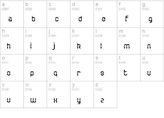 Zdyk Leo Regular lowercase a-z preview