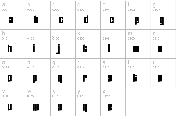 Zdyk Scorpio lowercase a-z preview