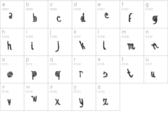 Zebra irregular lowercase a-z preview