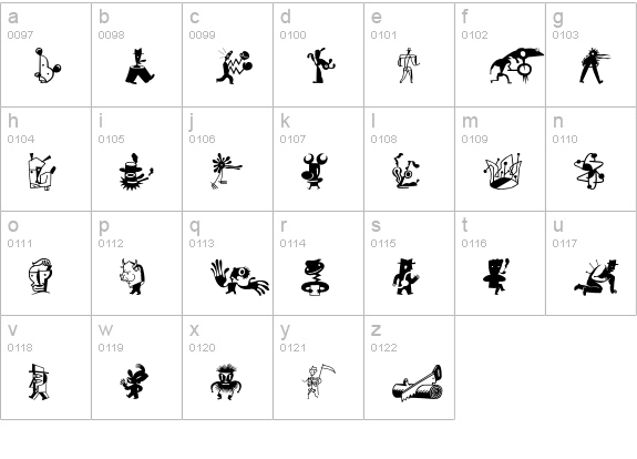ZeitGuysOneOne lowercase a-z preview
