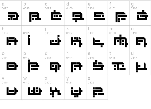 Zephyr Jubilee Regular lowercase a-z preview