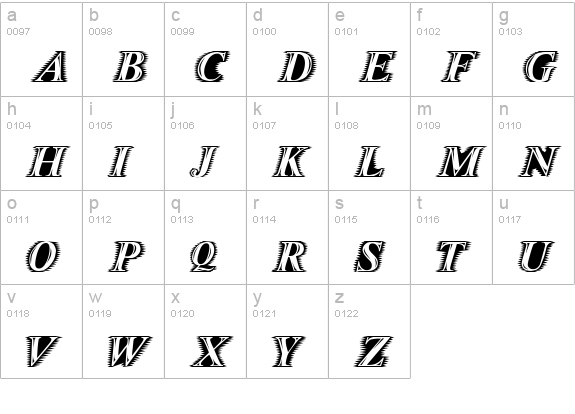 Zippo lowercase a-z preview