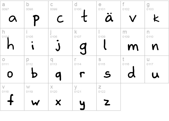 zladdi lowercase a-z preview