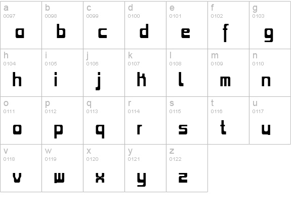 Zoltan Kiss lowercase a-z preview