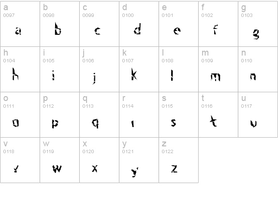 Zone23_psilocybine lowercase a-z preview