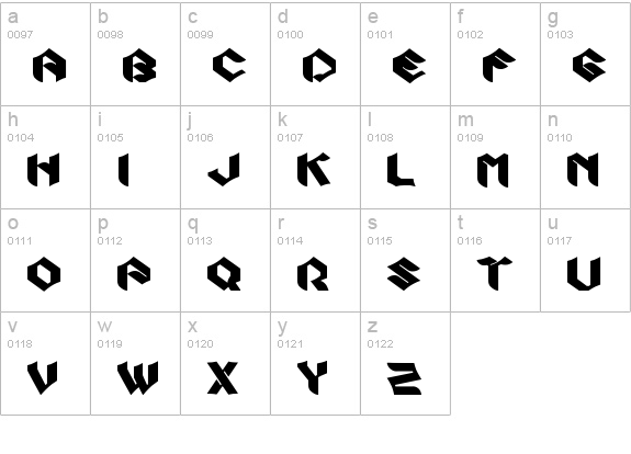 Zook lowercase a-z preview