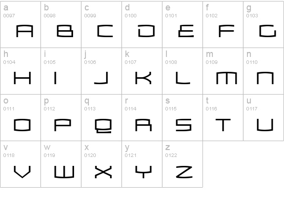 Zosma Light lowercase a-z preview