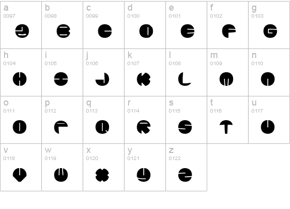 Zurklez Solid (BRK) lowercase a-z preview