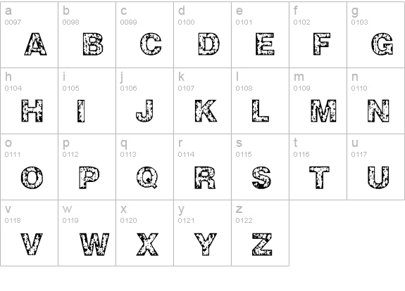 ZWISDOM lowercase a-z preview