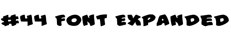 #44 Font Expanded font preview