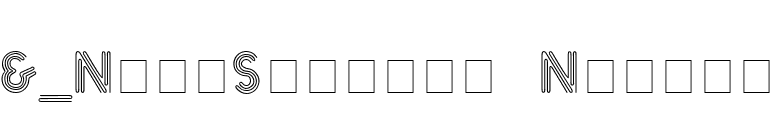 &_NearSighted Normal font preview