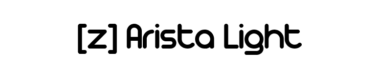 [z] Arista Light font preview