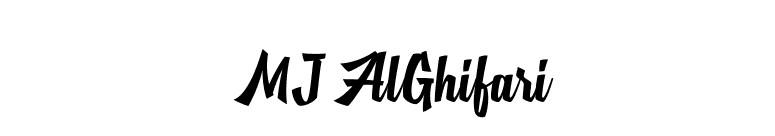  MJ AlGhifari font preview