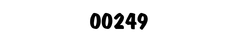 00249 font preview