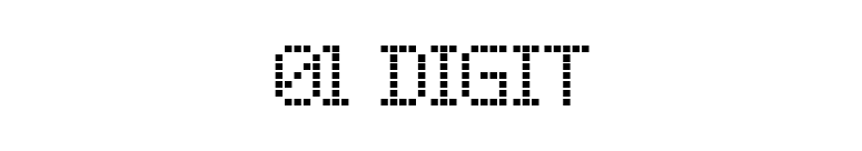01 Digit font preview