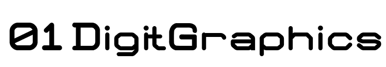01 DigitGraphics font preview