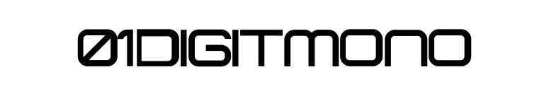 01 DigitMono font preview