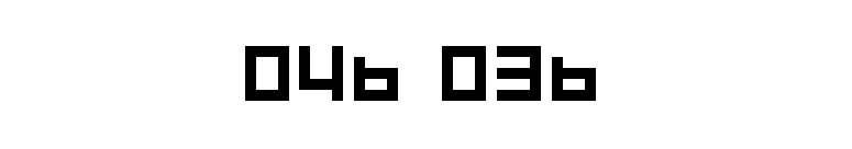 04b 03b font preview